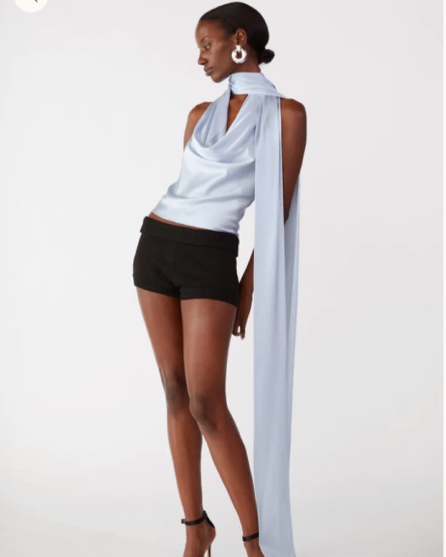 Orseund Iris Cowl Neck Halter Top - Image 2