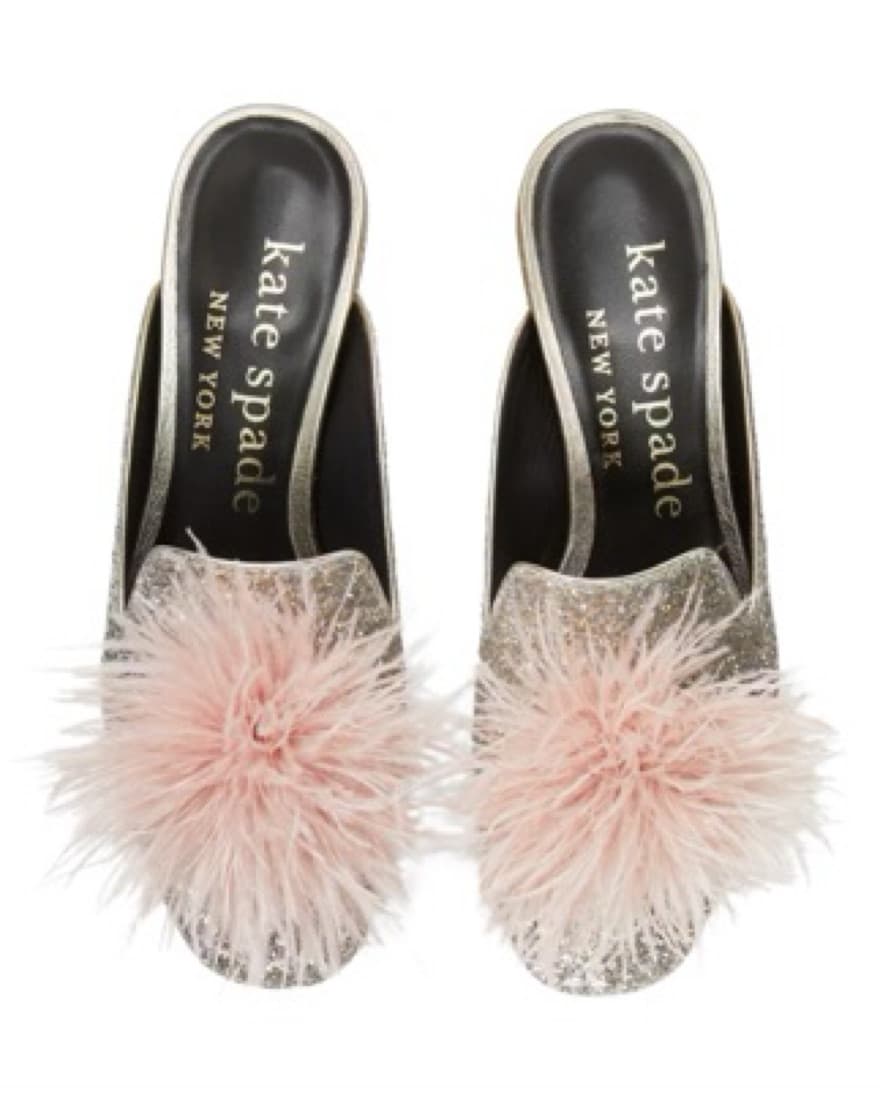 Kate Spade Marabou Mules - Image 1