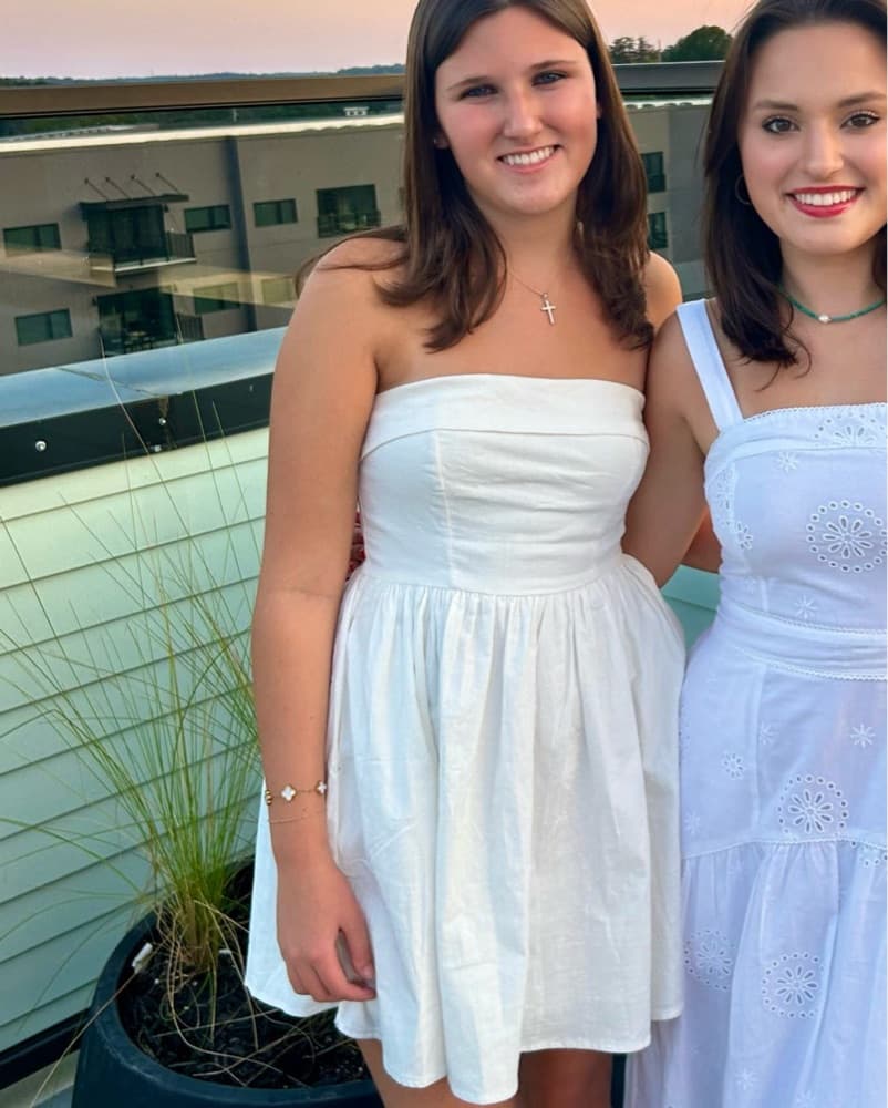 White Semi Formal Dress - Image 2