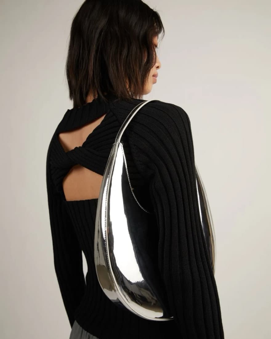 Oak And Fort Silver Shoulder Bag - Image 2