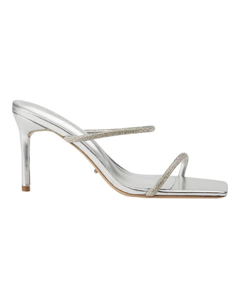 Tony Bianco Silver Metallic Heels - Image 2