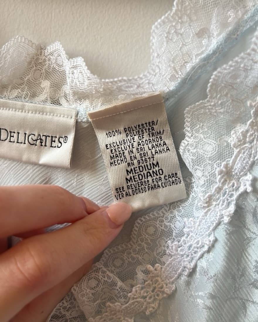 Vintage Baby Blue Long Nightie - Image 5