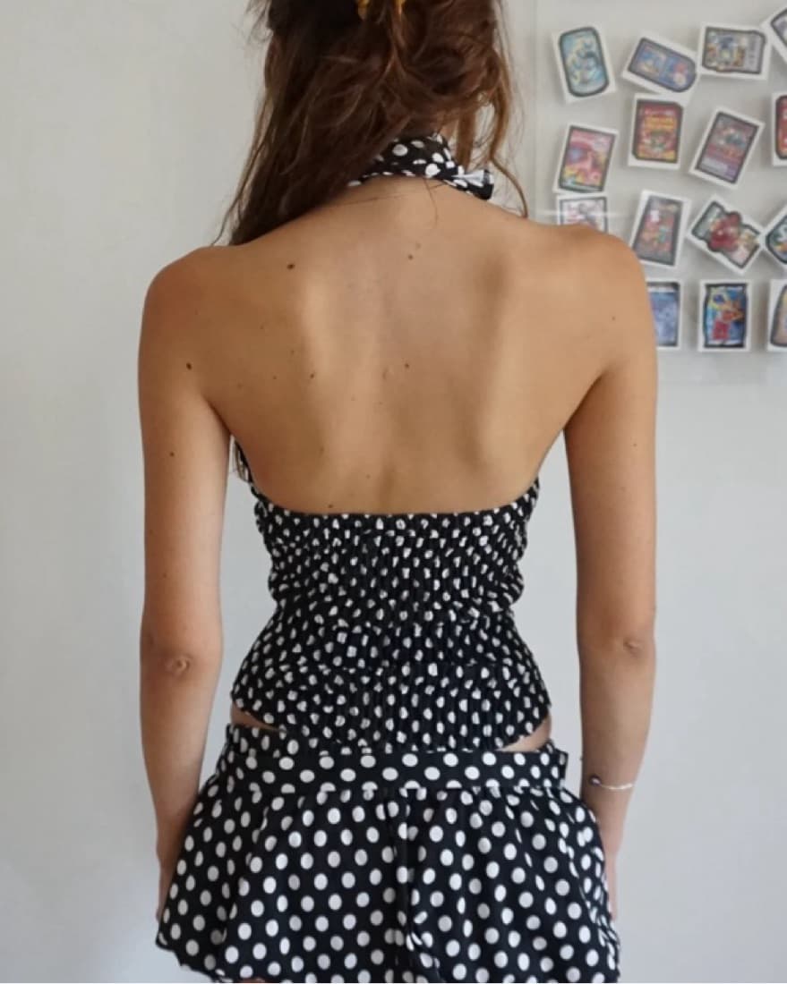 Blondita Gwen Polka Dot Top - Image 2