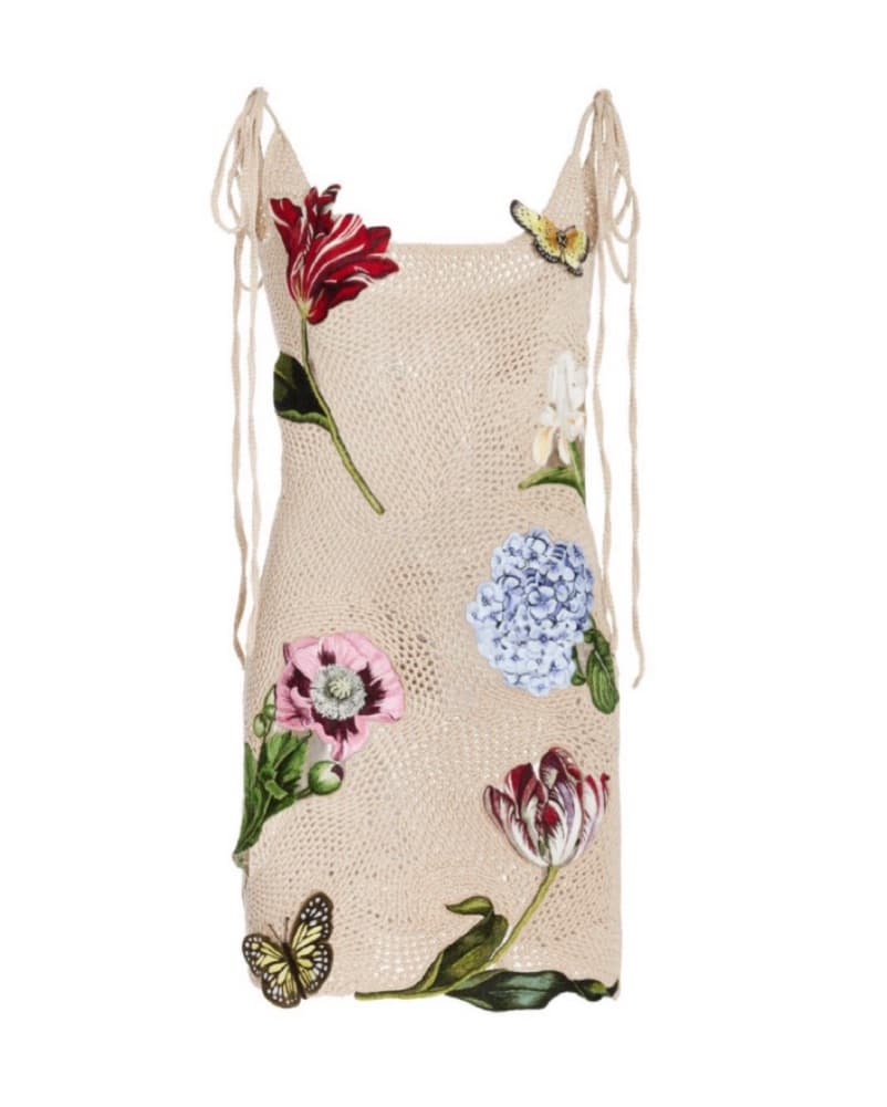 Oscar De La Renta Tulip Crochet Dress - Image 4