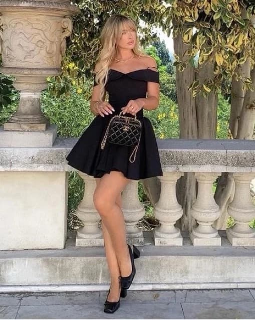 House Of CB Black Corset Dress - Image 4