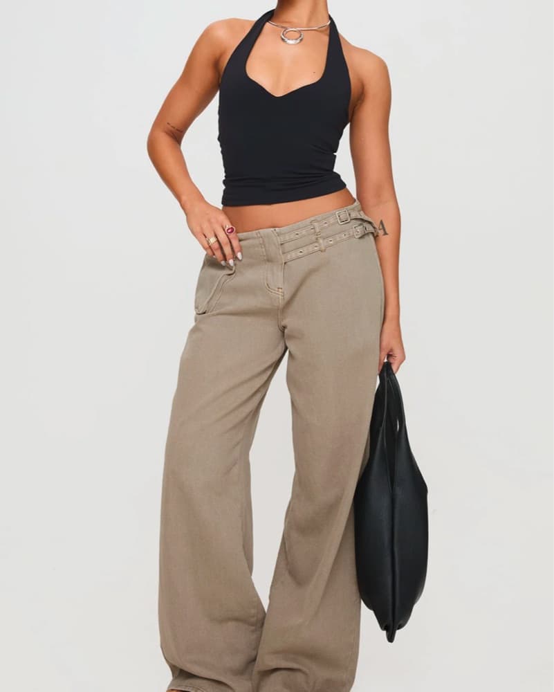 Wide Leg Cargo Jeans  - Image 2