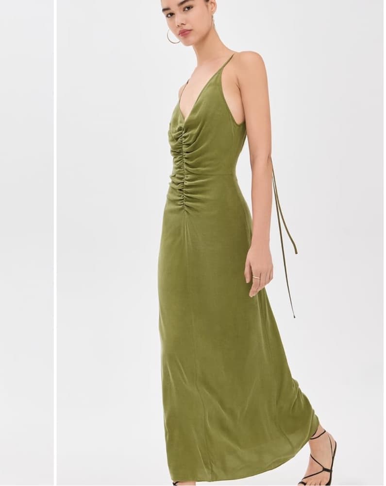 St Agni Gathered Tie Dress - Image 3