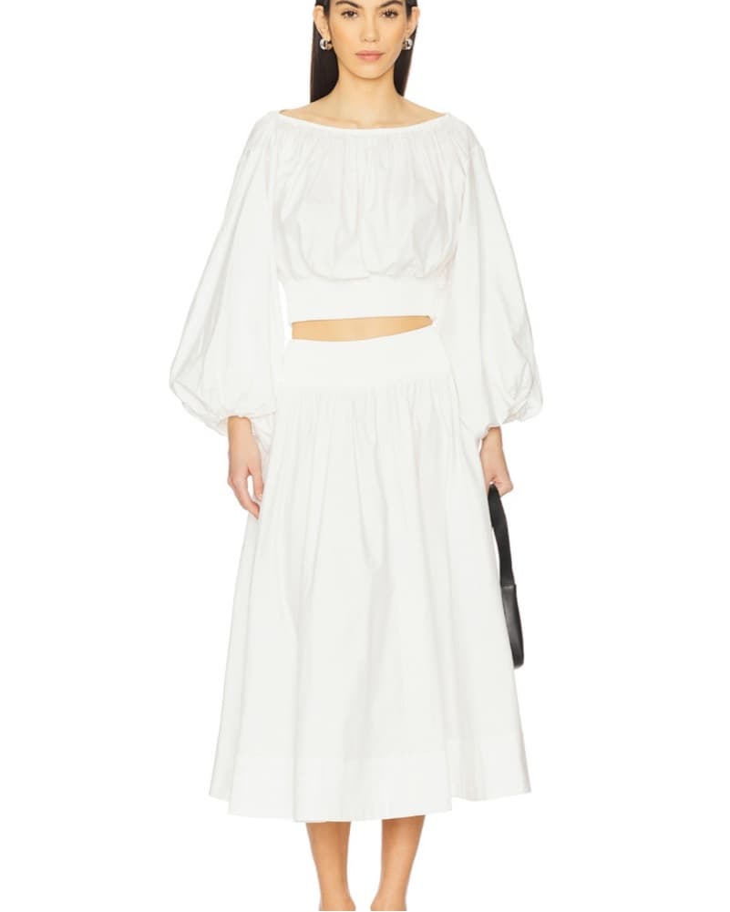 Zimmerman Poplin Bodice Skirt Set Ivory  - Image 1