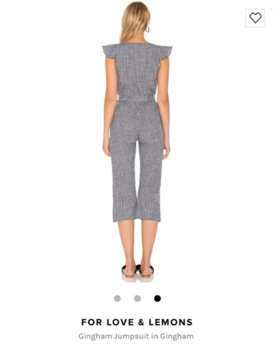 For Love & Lemons Gingham Jumpsuit  - Image 3