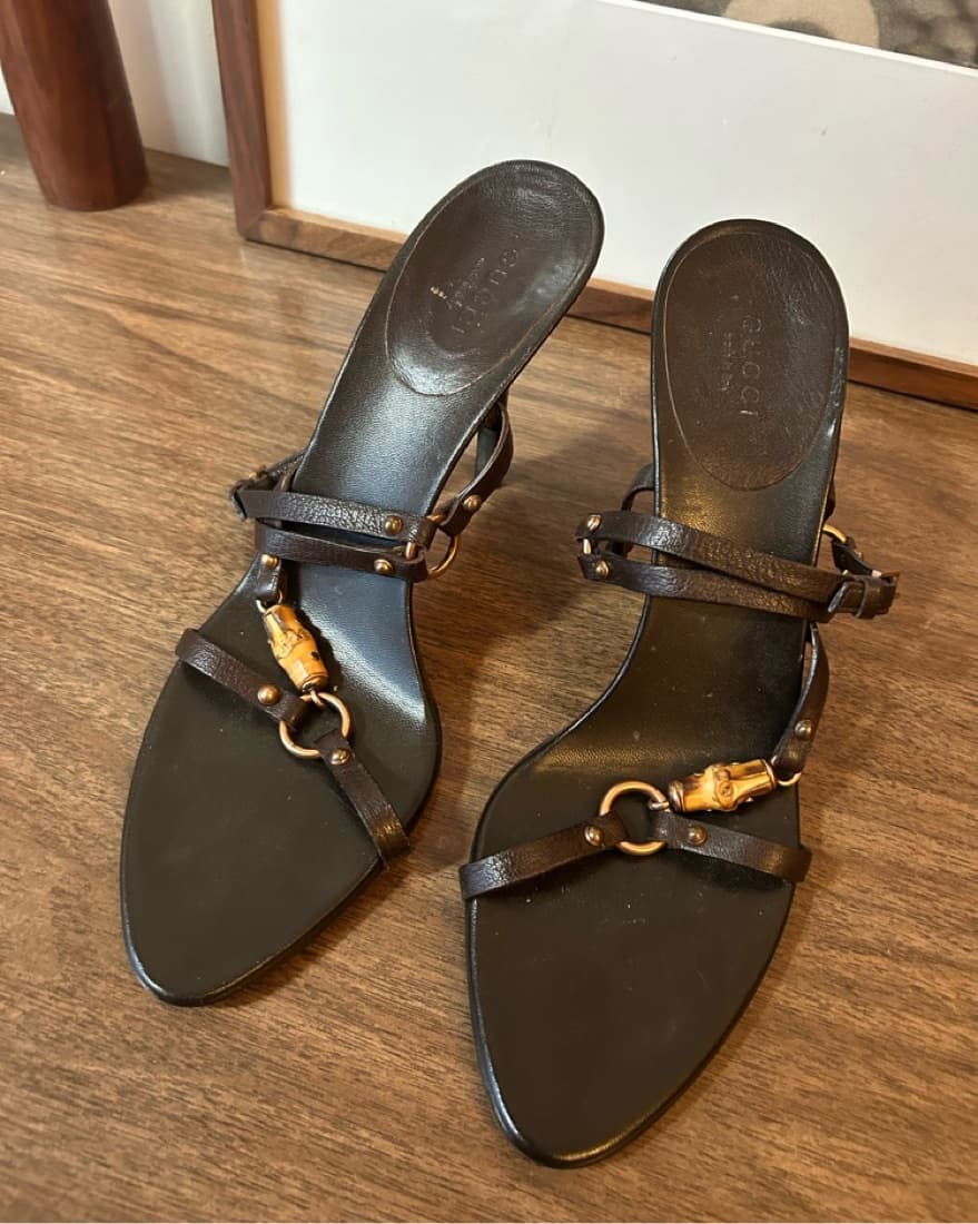tom ford gucci bamboo sandals heels - Image 2