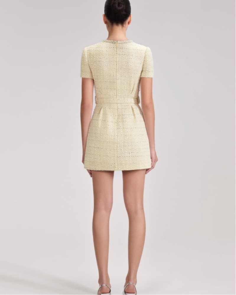 Self Portrait Chic Boucle Mini Dress - Image 5
