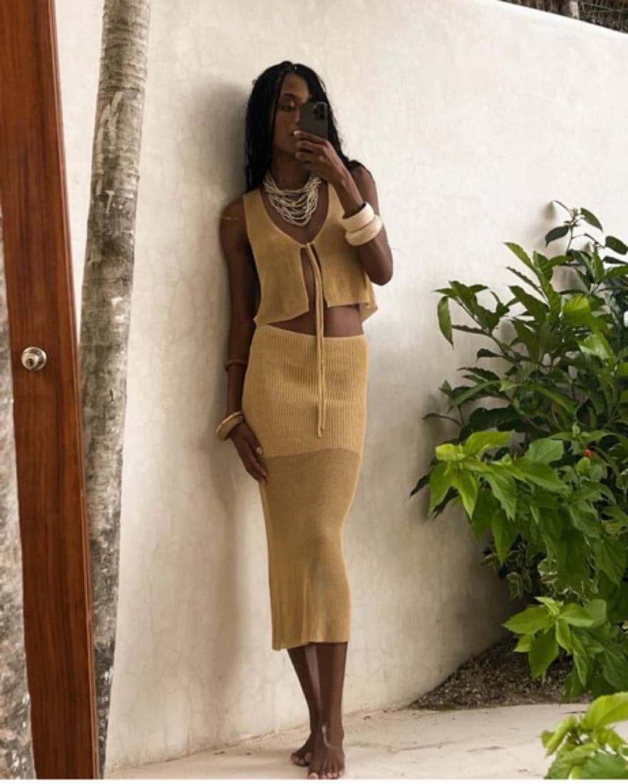 Beige Cover Up  - Image 2