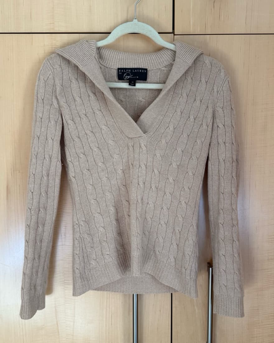 Ralph Lauren Cashmere Beige Sweater - Image 1