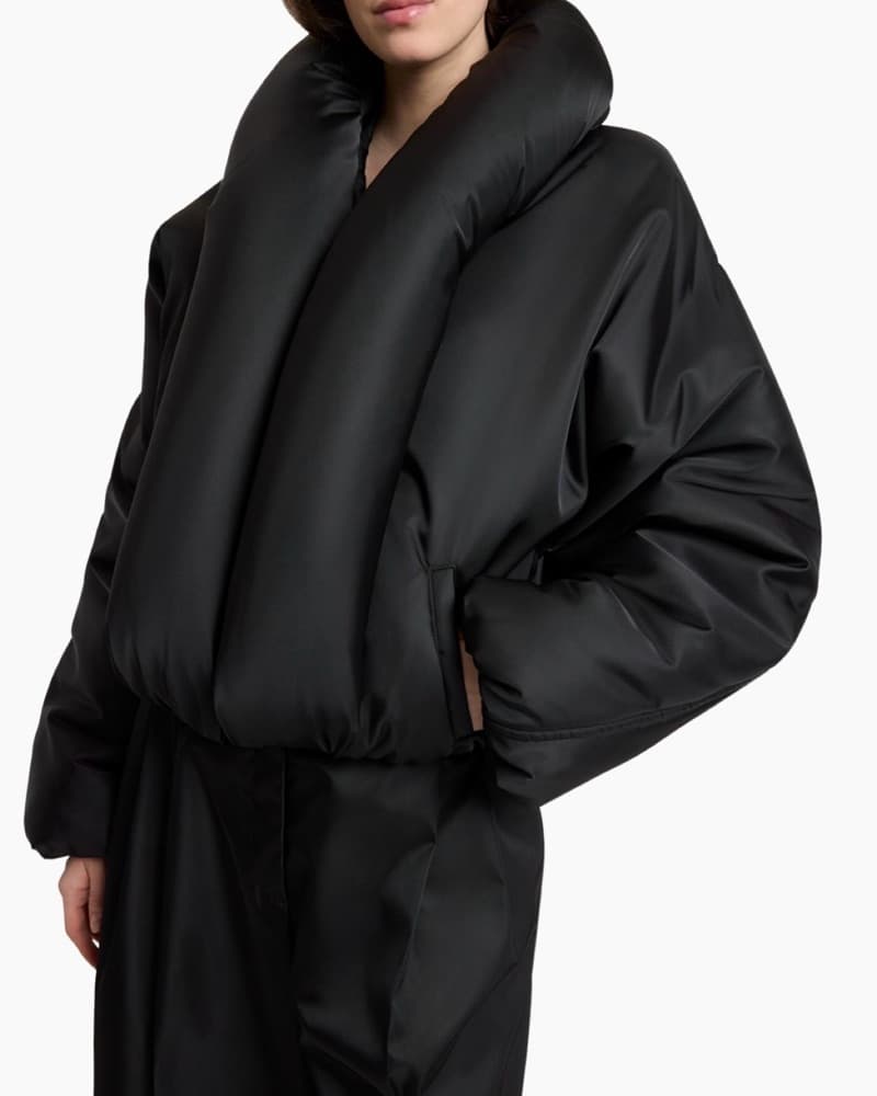 Alaia Taffeta Padded Bomber Jacket - Image 5