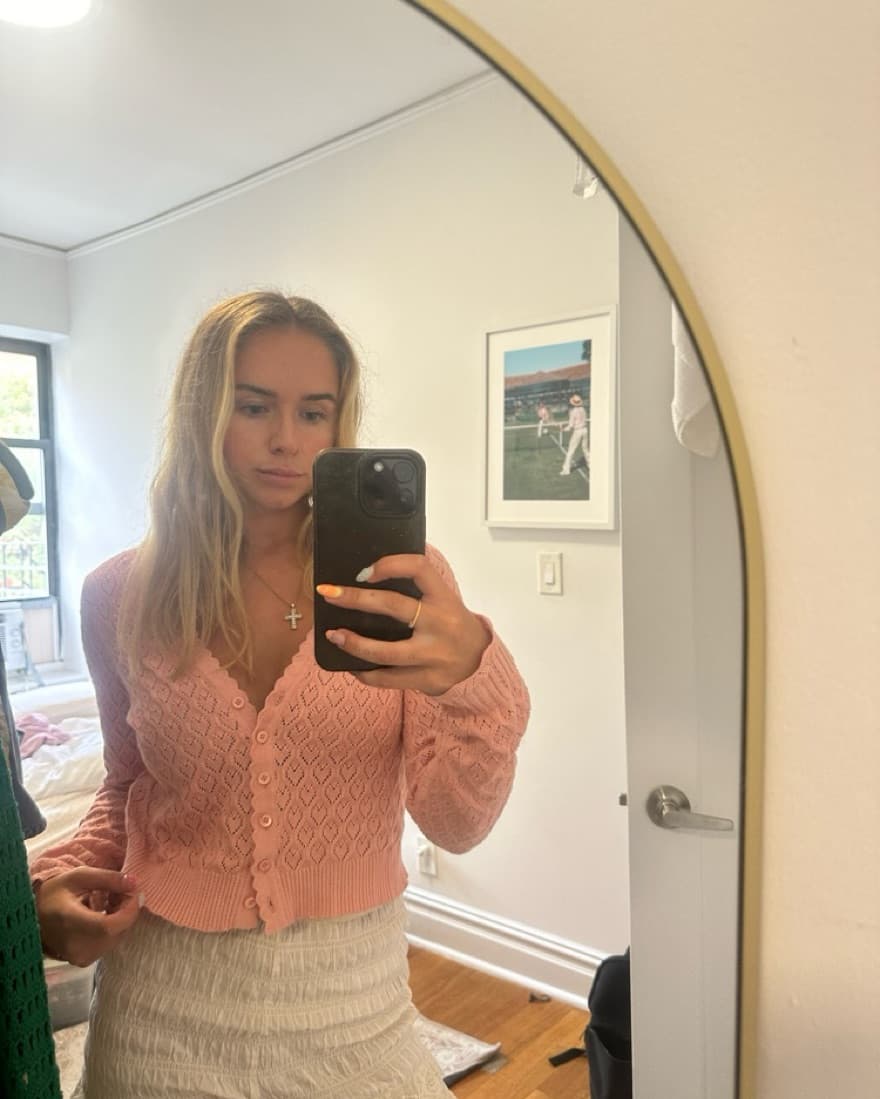 Loveshackfancy Janie cropped Cardigan - Image 3