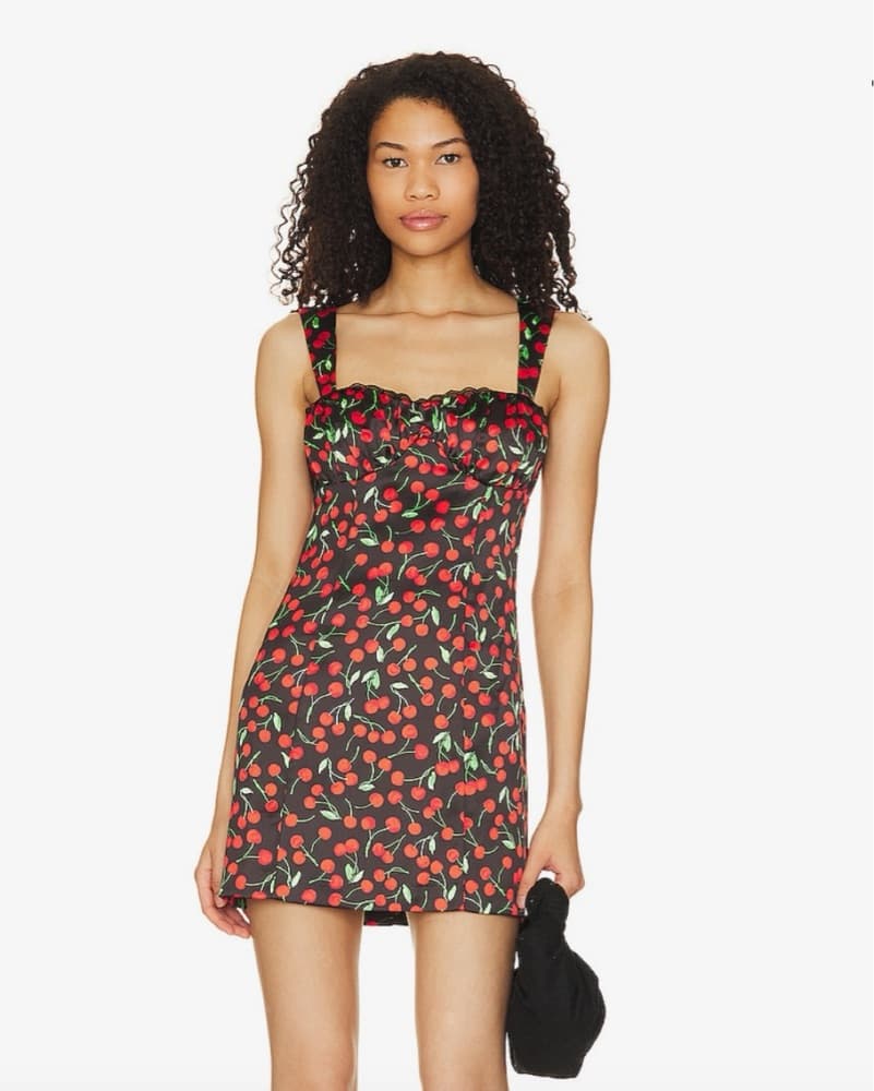 Majorelle Cherry Mini Dress - Image 1