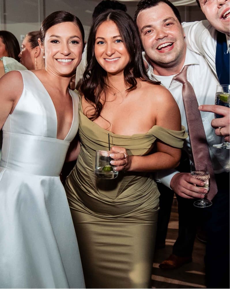 Olive Satin Corset Midi Dress - Image 3