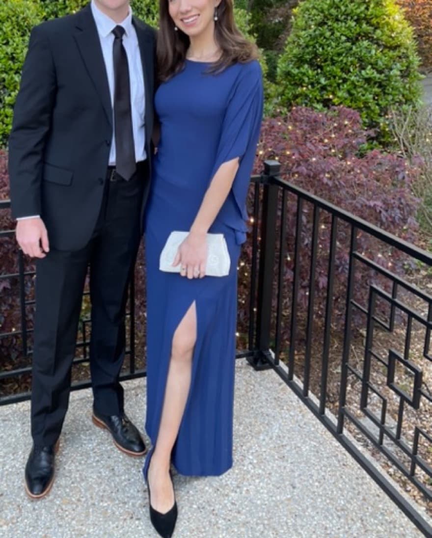 Navy Blue BCBG Gown - Image 2