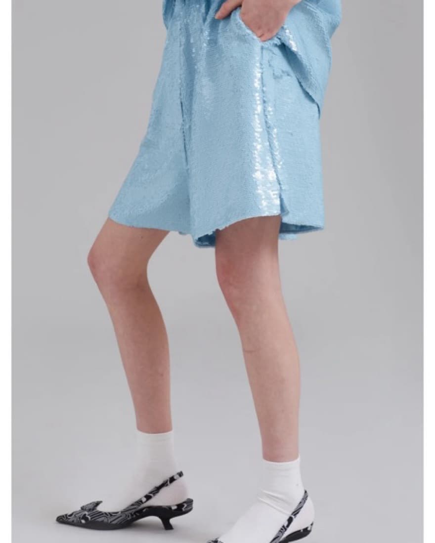 Frankie shop Blue Sequin Short - Image 2