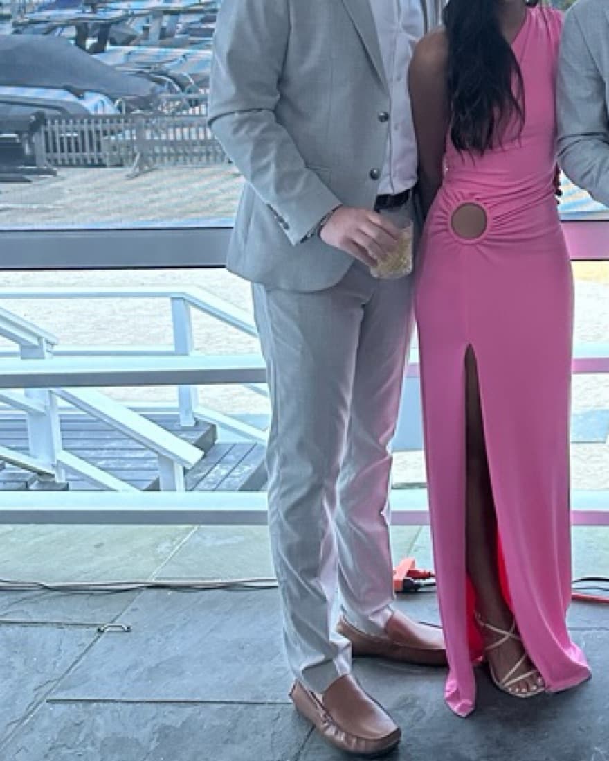 Michael Costello x Revolve Pink Gown - Image 1