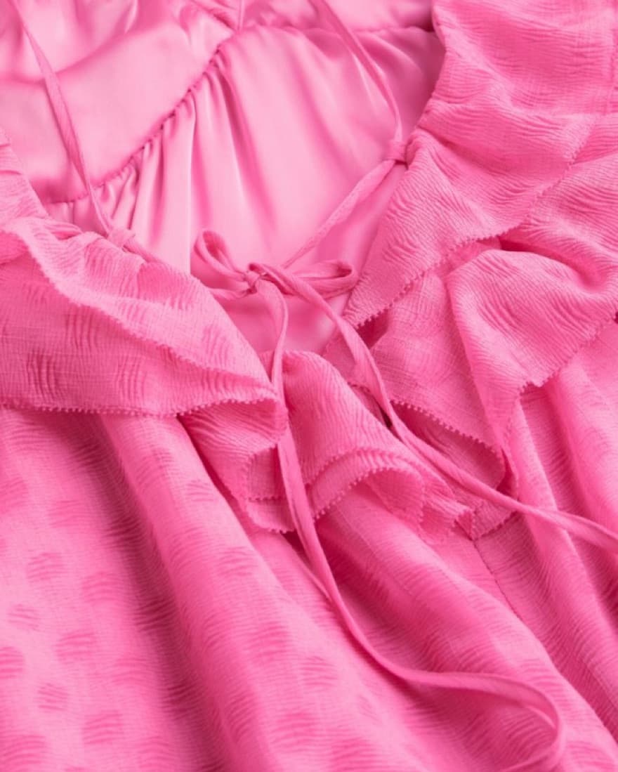 Pink Flounced Dress - Image 2