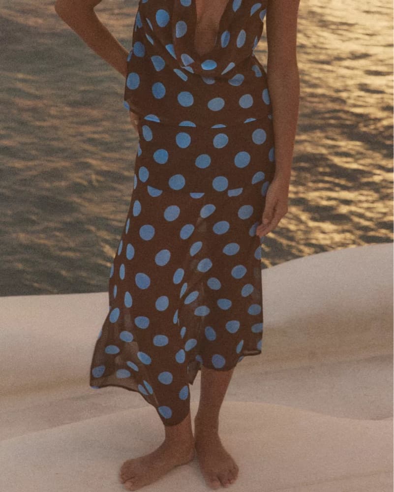 Sheer Polka Dot Skirt - Image 1