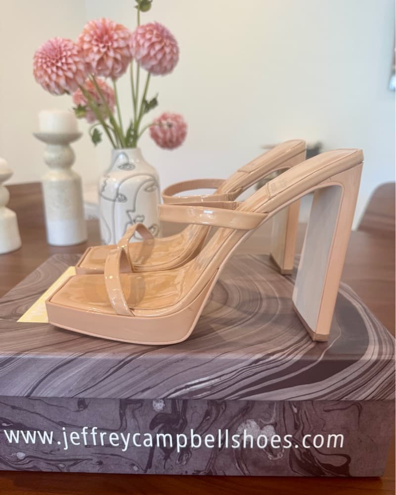 Jeffrey Campbell Patent Platform Sandals - Image 1