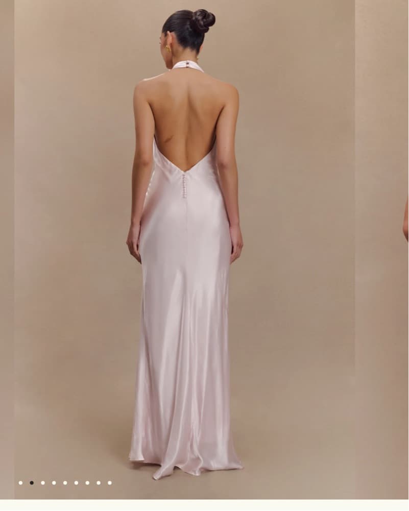 Halter Wedding Guest Dress - Image 2