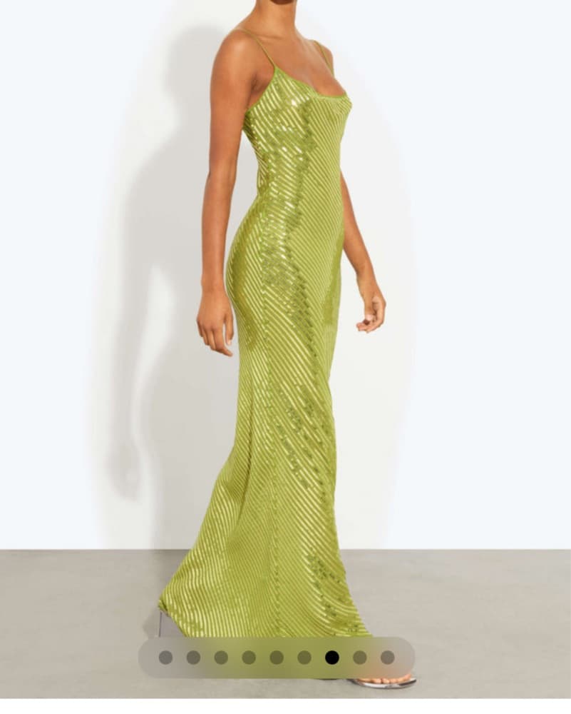 Rat And Boa Gina Green Sequin Dress - Image 3