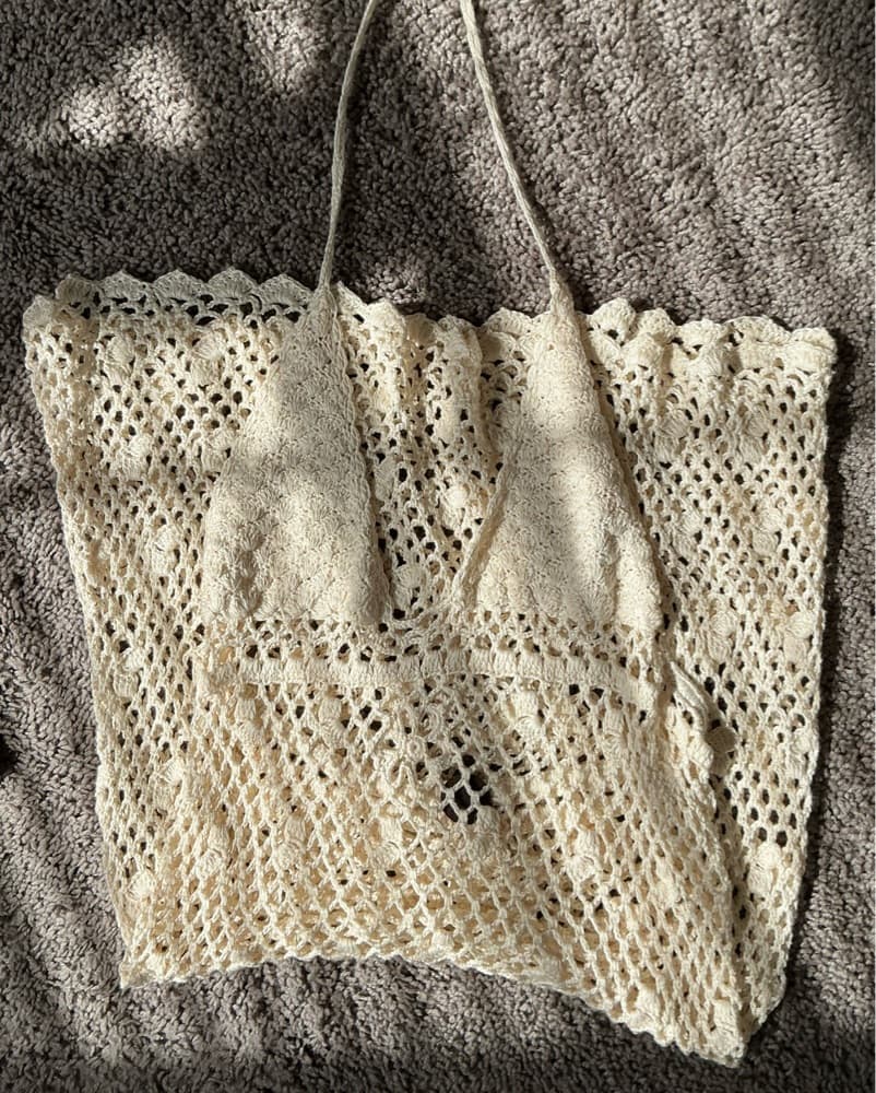 Akoia Swim Crochet Halter Dress  - Image 2