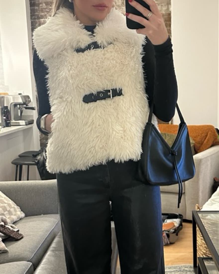 Free People Furry Vest - Image 1