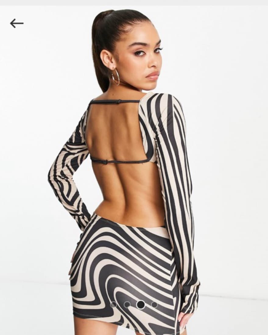Jaded London Xs Backless Zebra - Image 2
