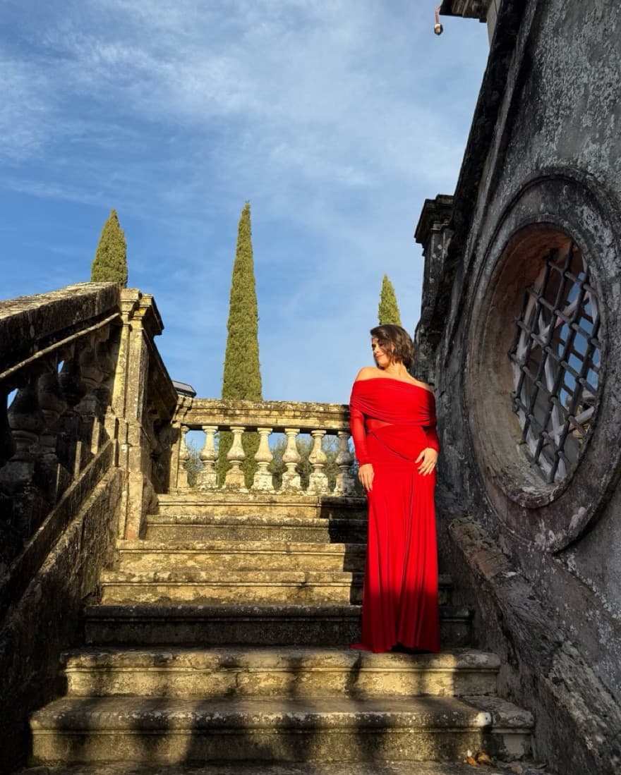Deme By Gabriella Red Gown - Image 5