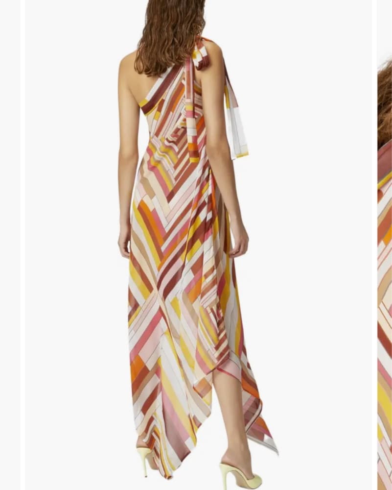 Missoni Silk One Shoulder Dress - Image 3
