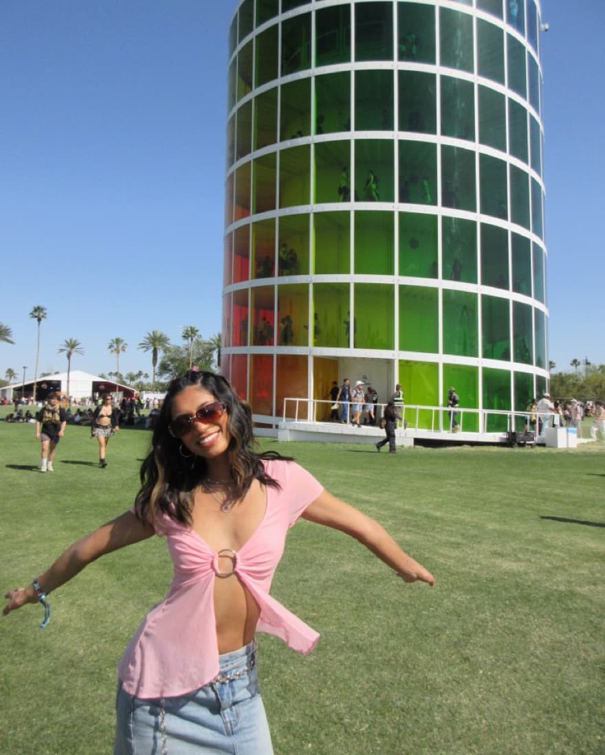 I.AM.GIA Pink Mesh Top  - Image 4