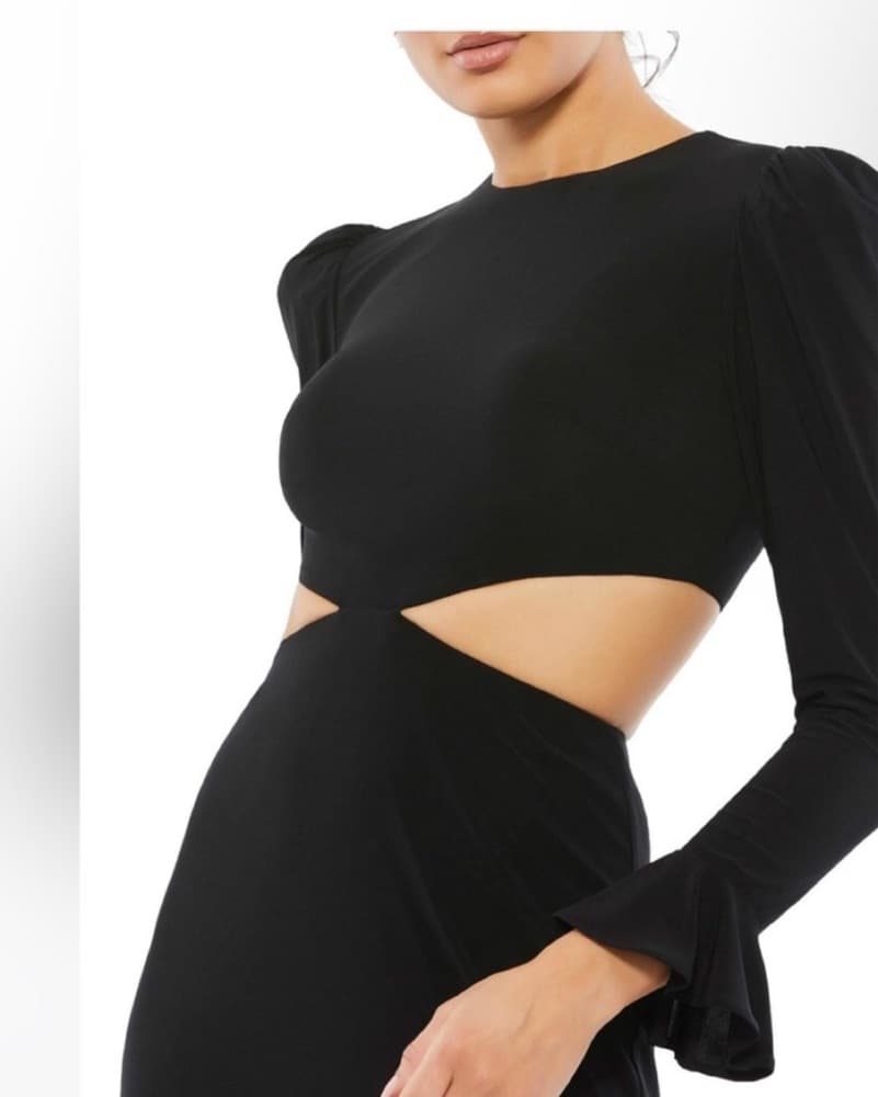 Elegant Black Cutout Maxi Dress - Image 4