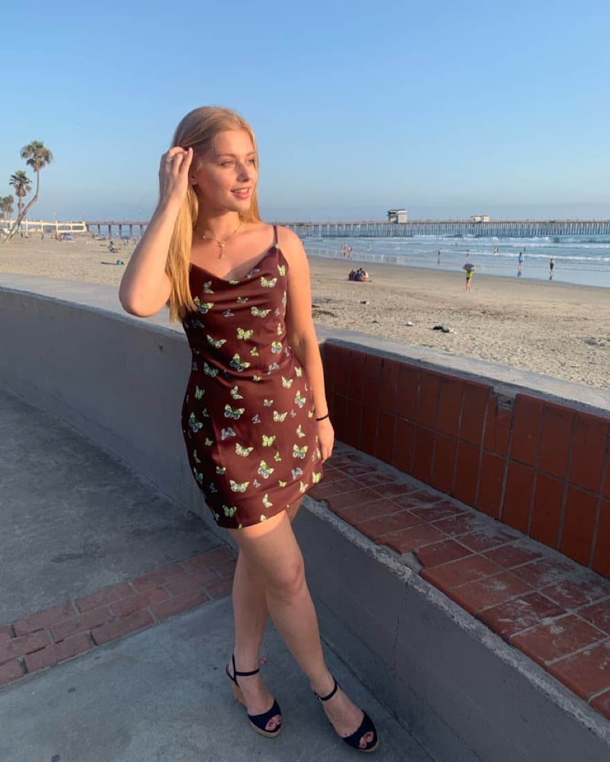 Urban Outfitters Slip Cowl Neck Dress - Image 2