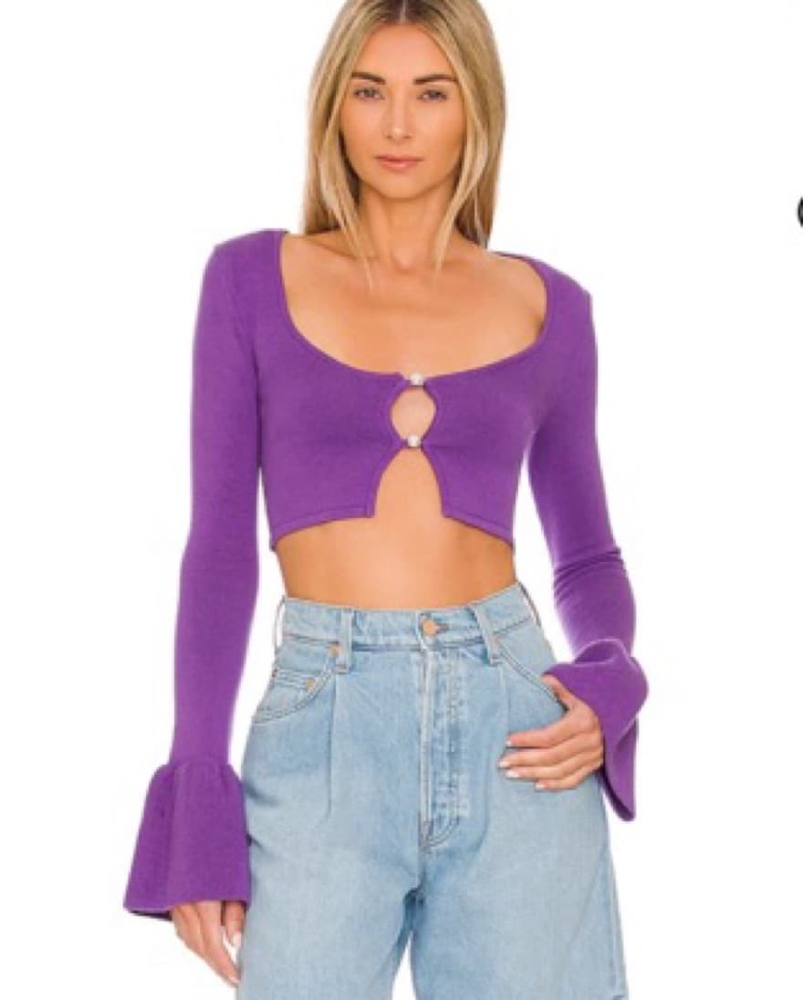 Purple Cardigan Top  - Image 1