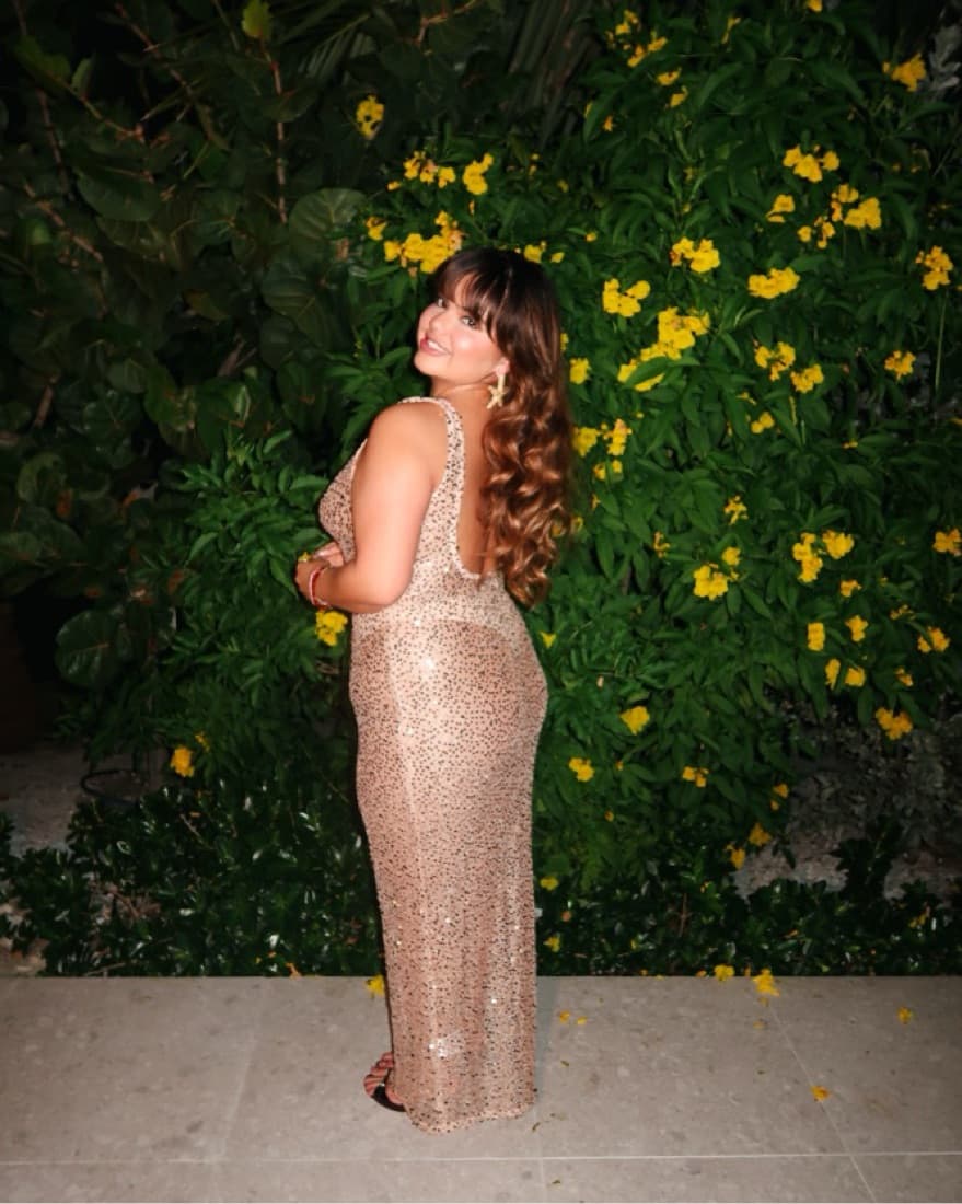 Peppermayo Sheer Sparkly Dress - Image 3