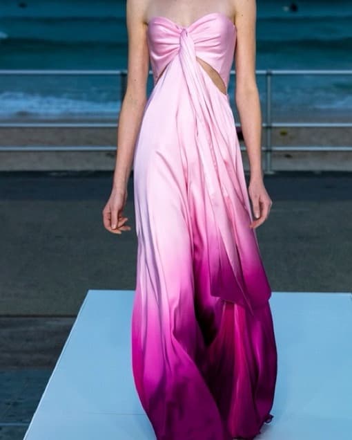 Johnathan Simkhai Pink Ombre Dress - Image 1