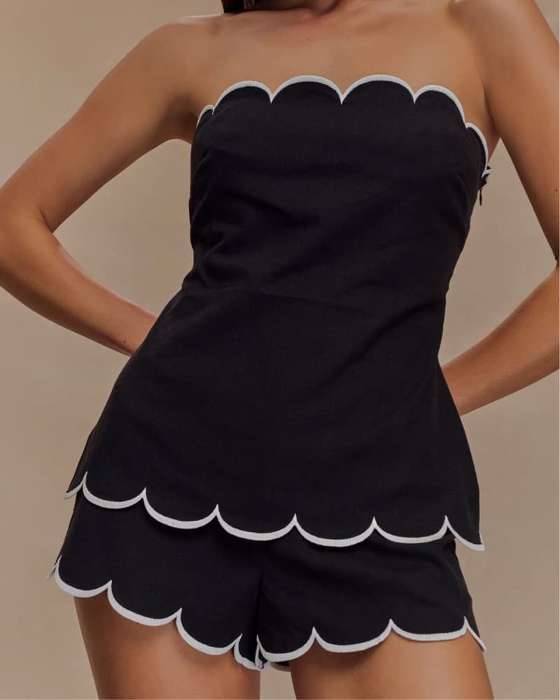 scallop top and shorts set - Image 4