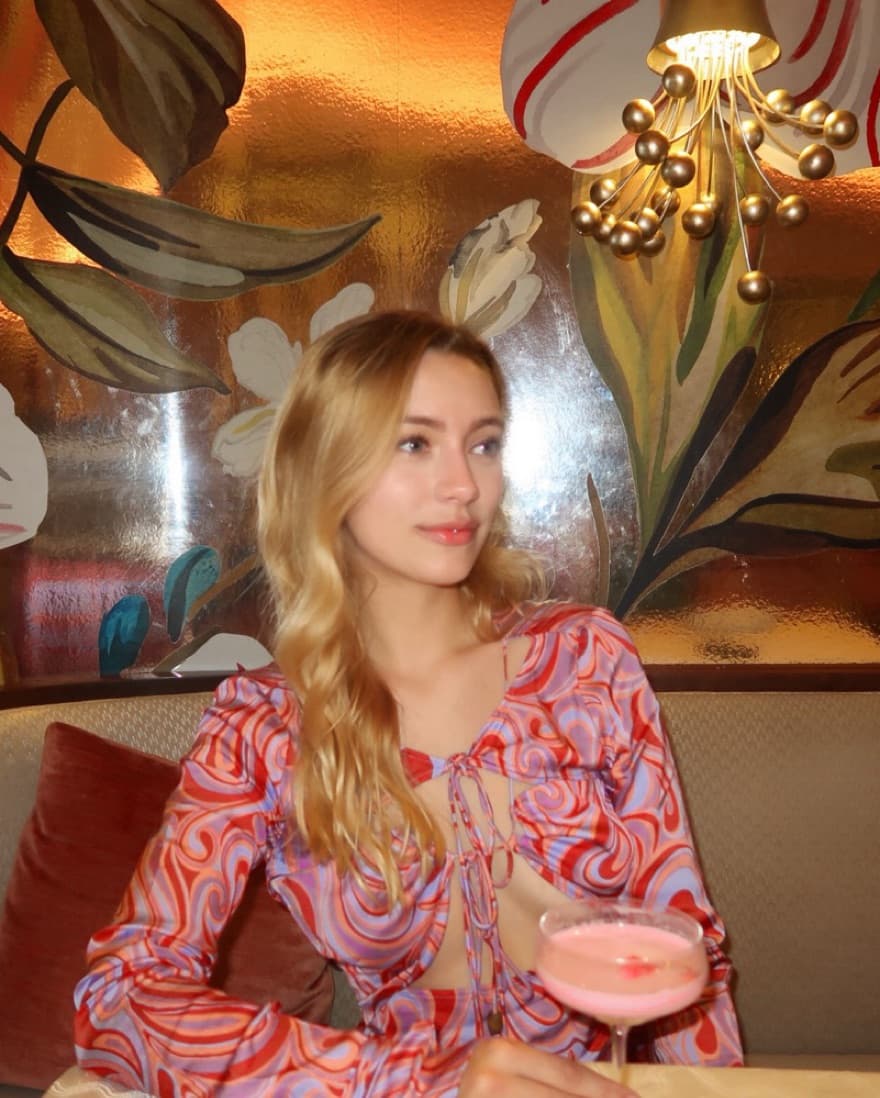 Coraline Mini Dress In Aven Mutli Swirl - Image 1