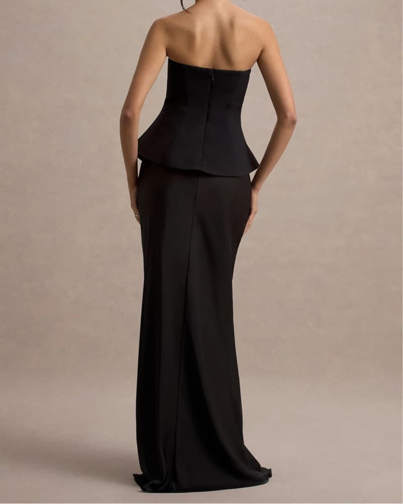 Black Strapless Club L London Dress - Image 2