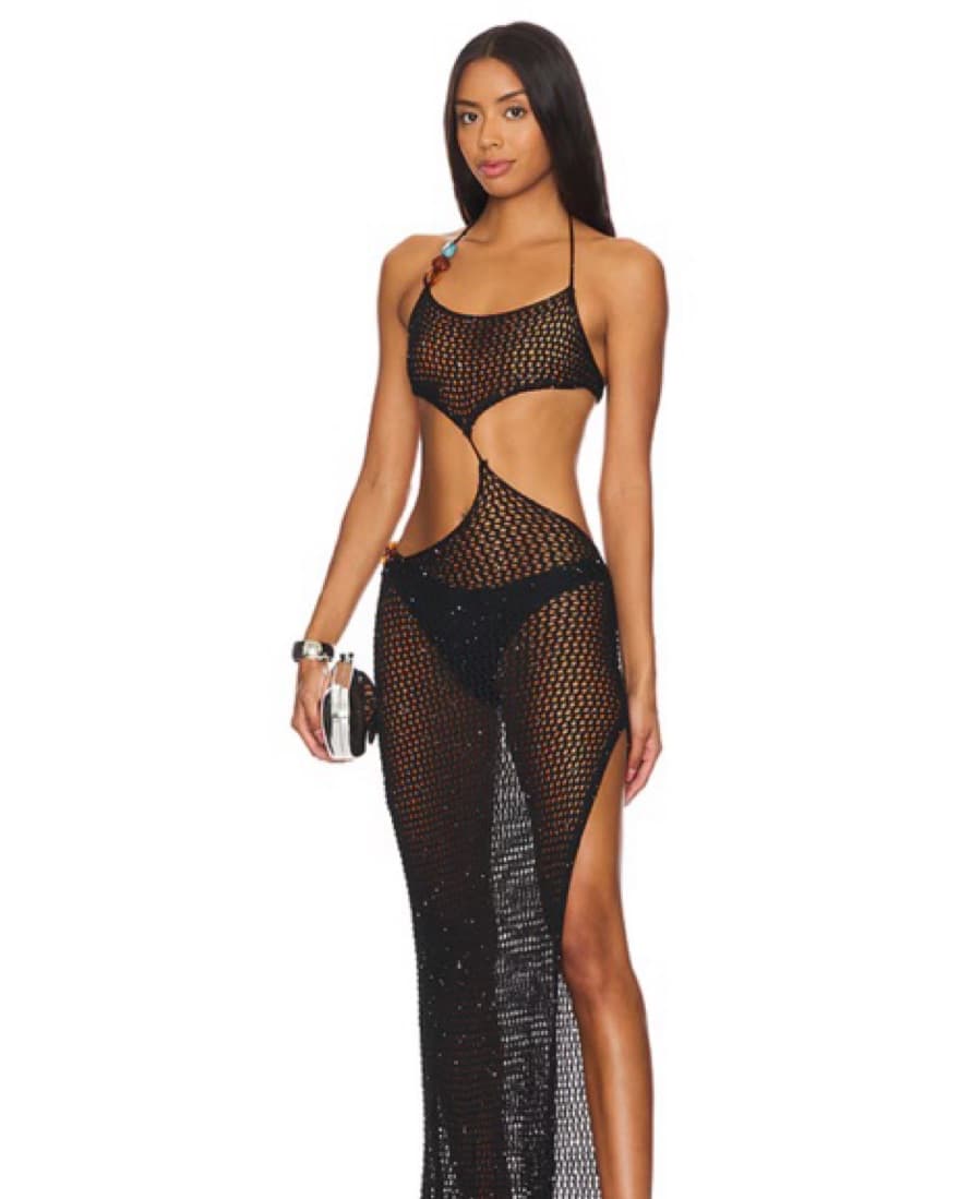 Jaded London Crochet Sequin Coverup - Image 3
