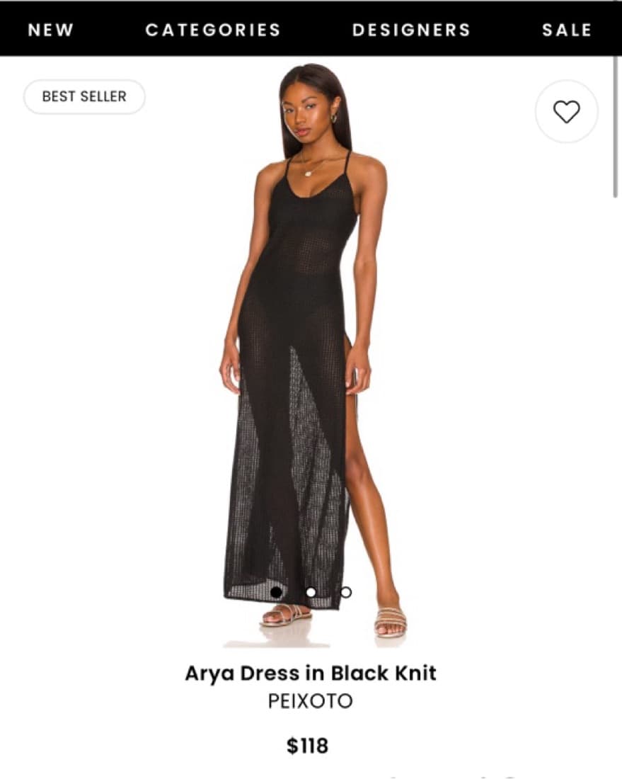 Black Crochet Cover up - Image 1