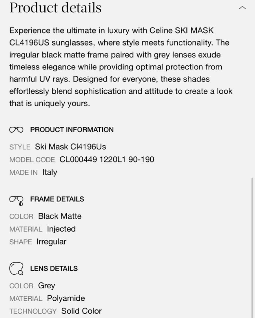 CELINE Ski Goggles - Image 4