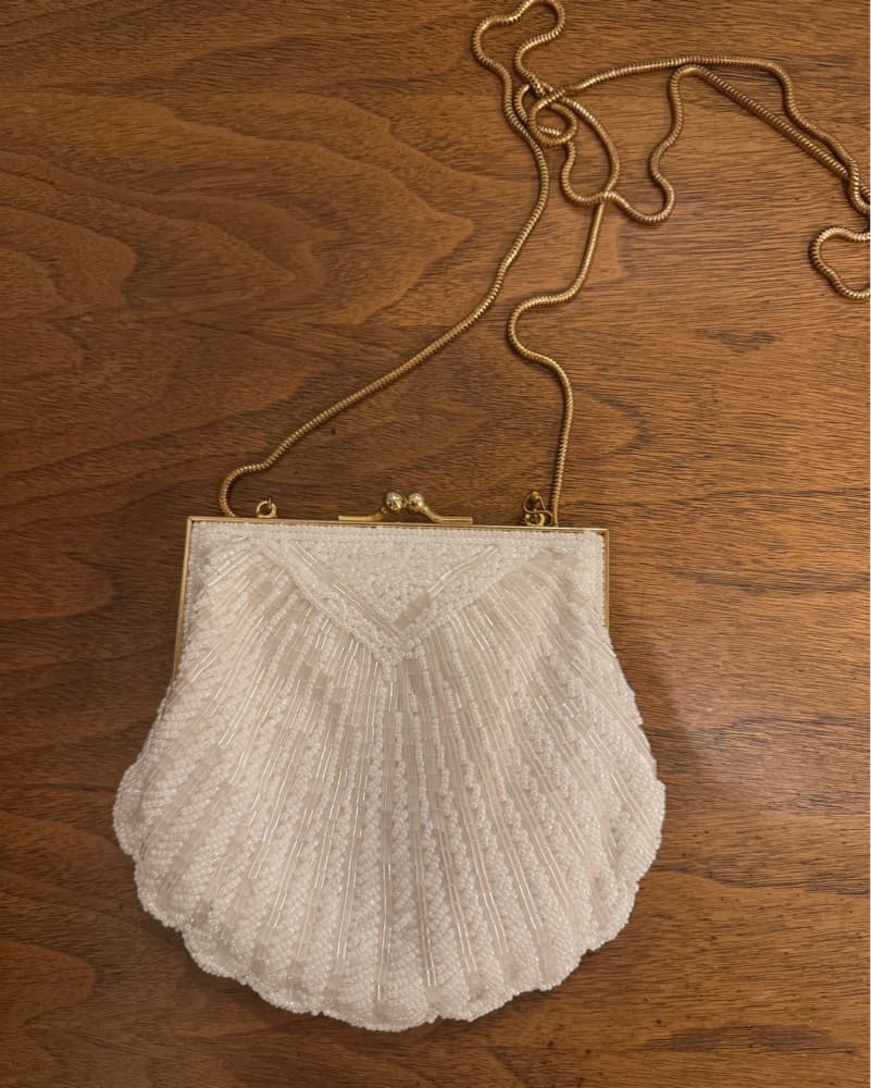 Vintage Beaded Shell Purse / Clutch - Image 1