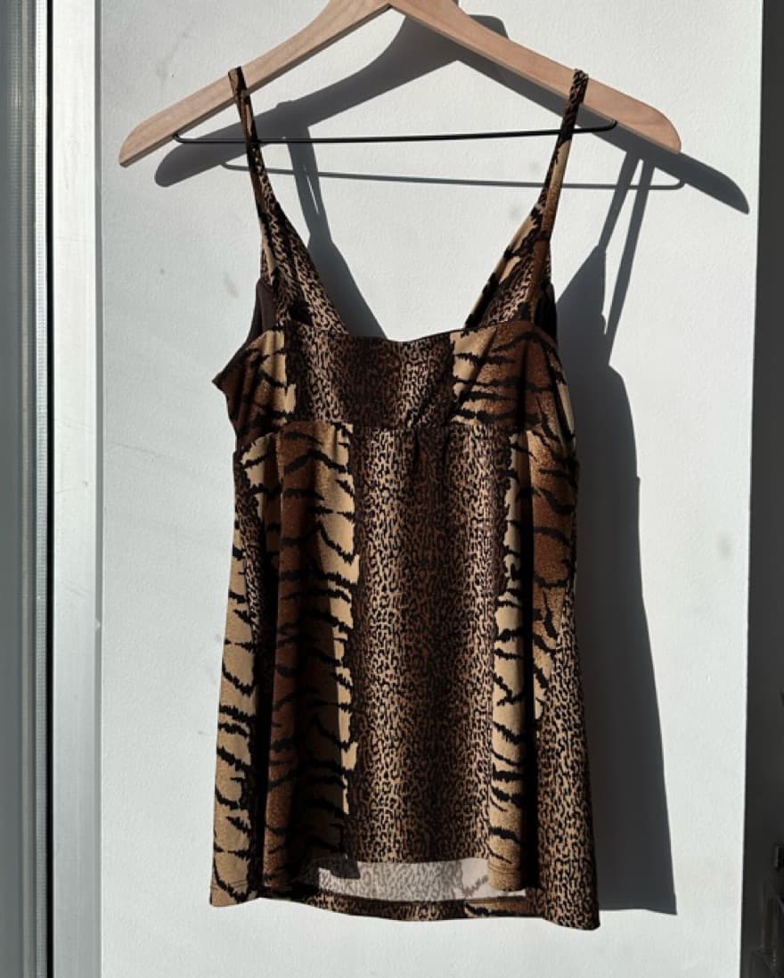 Mixed Animal Print Top - Image 4
