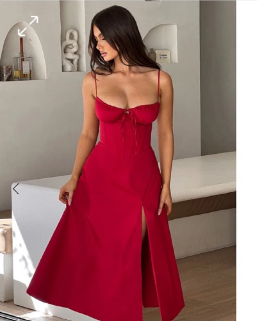 Babyboo Fashion DEANNA MIDI DRESS - RED - Image 3