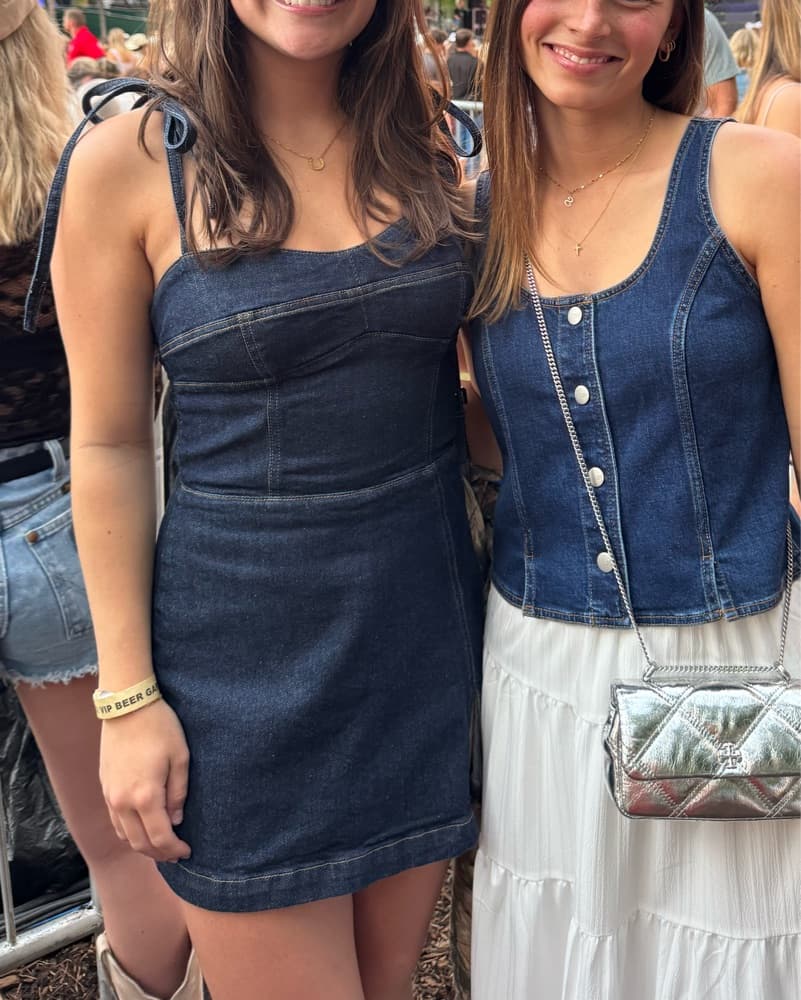 Taylor Denim Skort Romper  - Image 4